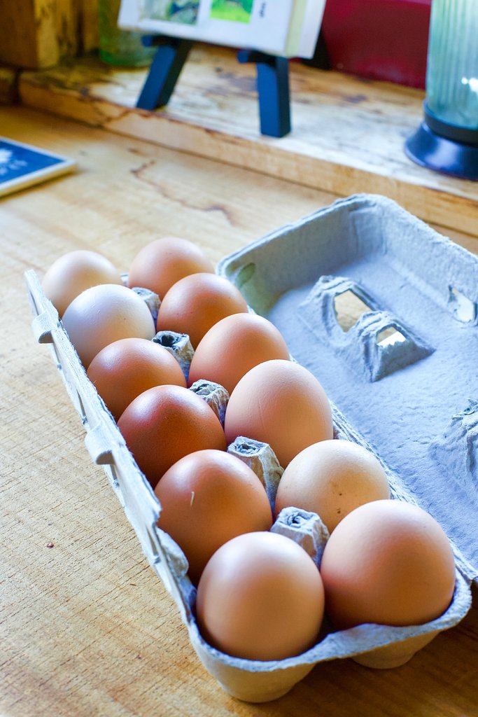 A carton of eggs